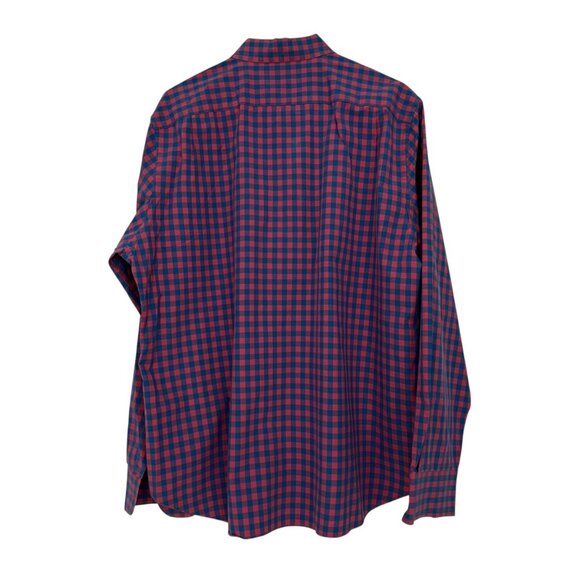 Bonobos Mens Slim Fit Navy/Pink Checkered Button Down Shirt  XL Business Casual - Picture 8 of 10